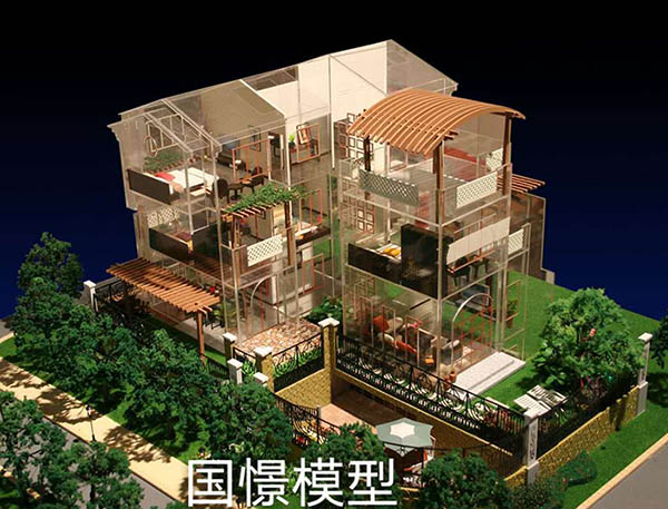 精河县建筑模型